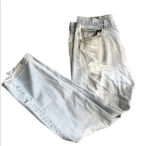 VTG mens Levi’s 501 button fly high waisted straight leg jeans size 36x34